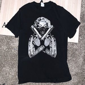 Custom Marilyn Monroe bad girl Tee shirt